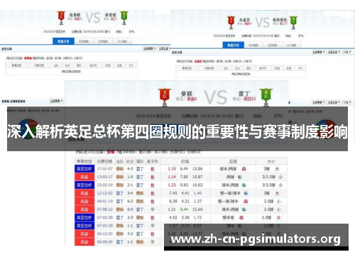 深入解析英足总杯第四圈规则的重要性与赛事制度影响 深入解析英足总杯第四圈规则的重要性与赛事制度影响